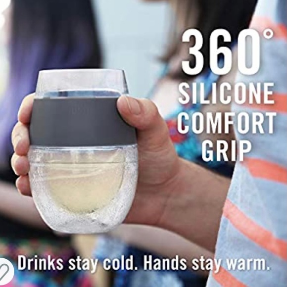 Set of 2 wine chilling tumbler cups - Picture 5 of 7